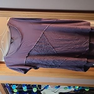 Women's Purple Textured Top